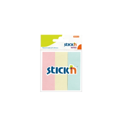 3 Pastel Renk Kağıt Ayraç 50 Yaprak 76x25 Yapışkanlı Not Kağıdı Fotokopinci -