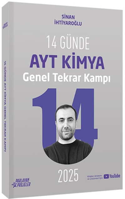 2025 14 Günde AYT Kimya Genel Tekrar Kampı Video Ders Takip Kitabı Sinan İhtiyaroğlu Parlayan Projeler