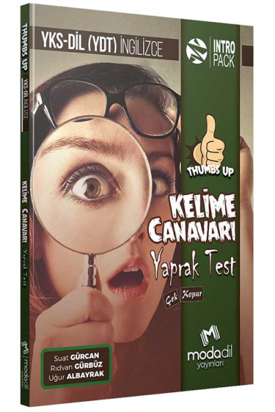 YKS-DİL Thumbs Up Kelime Canavarı Yaprak Test Modadil Yayınları Fotokopinci -