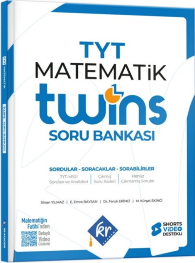 TYT Twins Matematik Soru Bankası KR Akademi Fotokopinci -