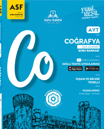 AYT Coğrafya Akıllı Soru Bankası Föyü ASF Soru Kalesi Yayınları Fotokopinci -