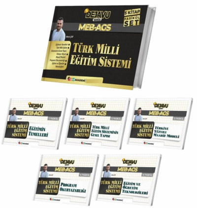 MEB-AGS Türk Milli Eğitim Sistemi DEJAVU Konu Anlatımlı 5'li Fasikül Set TKM Akademi Fotokopinci -
