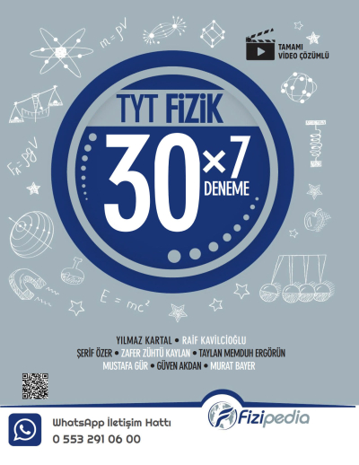 TYT Fizik 30 x 7 Deneme Fizipedia Yayınları Fotokopinci -