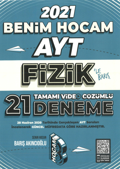 2021 AYT Fizik Tamamı Video Çözümlü 21 Deneme Sınavı