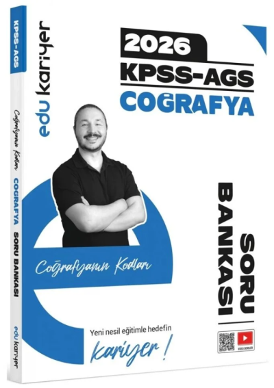 Coğrafyanın Kodları 2026 KPSS-AGS Coğrafya Video Çözümlü Soru Bankası Edu Kariyer Fotokopinci -