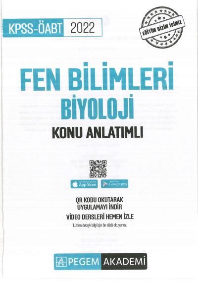 FEN BİLİMLERİ KONU ANLATIMI BİYOLOJİ Fotokopinci -