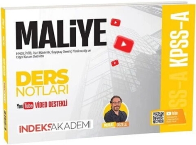 KPSS A Grubu Maliye Video Ders Notları İndeks Akademi Fotokopinci -
