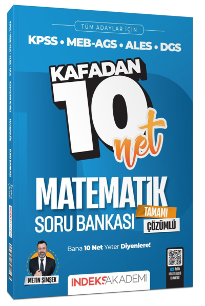 Matematik Kafadan 10 Net Soru Bankası Çözümlü İndeks Akademi Fotokopinci -