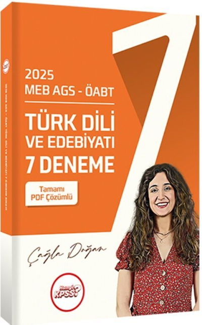 2025 MEB AGS ÖABT Türk Dili ve Edebiyatı 7 Deneme Sınavı Tamamı PDF Çözümlü Hangi Kpss Fotokopinci -
