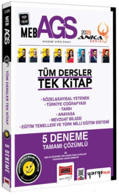 2025 MEB-AGS Tüm Dersler 5 Deneme Çözümlü Tek Kitap Anka Serisi Yargı Yayınları