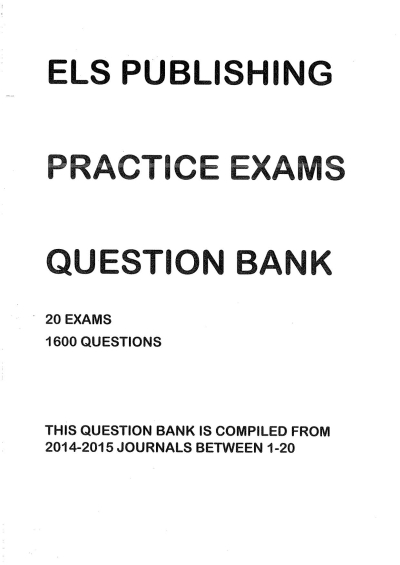 ELS Publishing Practice Exams Question Bank Fotokopinci -