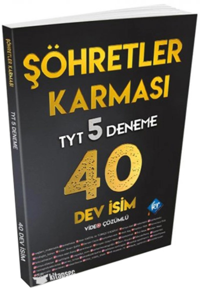 TYT Şöhretler Karması 5 Deneme 40 DEV İSİM 2024 KR Akademi Fotokopinci -
