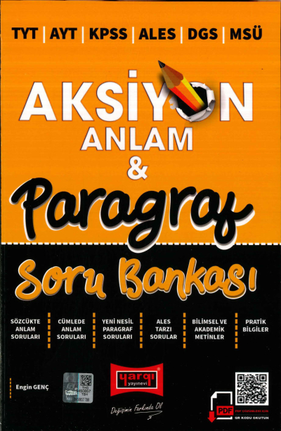 AKSİYON ANLAM VE PARAGRAF SORU BANKASI Fotokopinci -