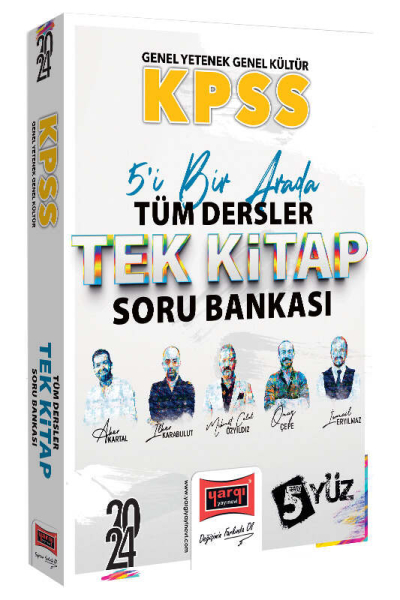 2024 KPSS Lisans GK-GY 5Yüz Ekibi Tüm Dersler Tek Kitap Soru Bankası Fotokopinci -