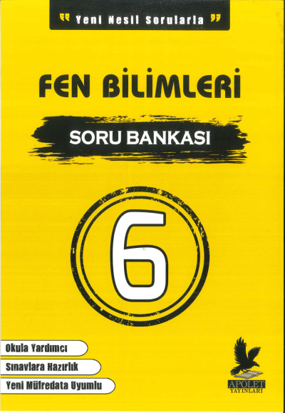 6.SINIF FEN BİLİMLERİ SORU BANKASI Apolet Yayınları Fotokopinci -