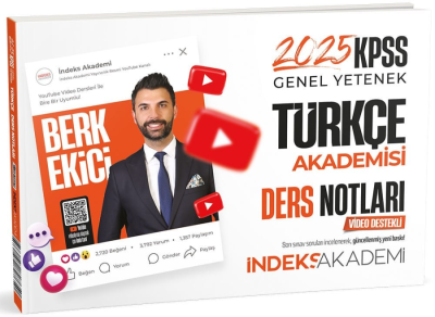 İndeks Akademi 2025 KPSS Türkçe Akademisi Video Ders Notları Fotokopinci -