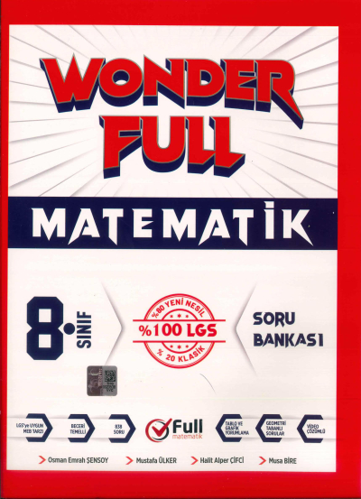 8. Sınıf LGS Wonder Full Matematik Soru Bankası Full Matematik