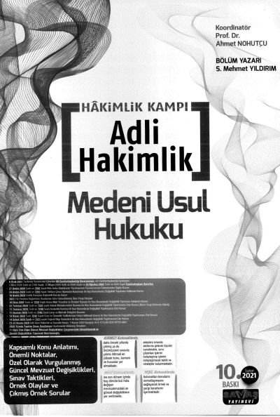 HAKİMLİK KAMPI ADLİ HAKİMLİK MEDENİ USUL HUKUKU Fotokopinci -