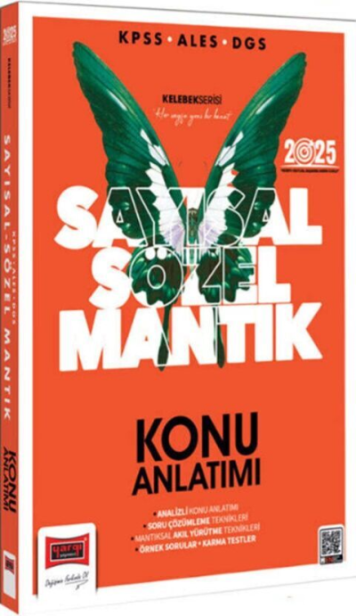 2025 KPSS ALES DGS Kelebek Serisi Sayısal Sözel Mantık Konu Anlatımı Yargı Yayınları Fotokopinci -