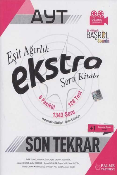 AYT Eşit Ağırlık Ekstra Son Tekrar Soru Kitabı Fotokopinci -