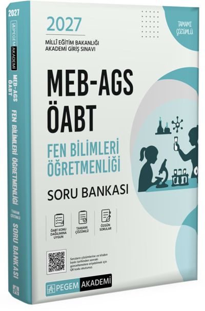 2027 ÖABT MEB-AGS Fen Bilimleri Öğretmenliği Soru Bankası Çözümlü Pegem Akademi Yayınları Fotokopinci -