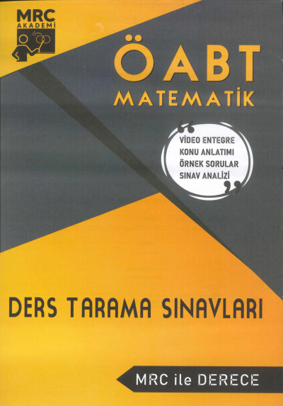 ÖABT İLKÖĞRETİM MATEMATİK DERS TARAMA SINAVLARI MRC İLE DERECE