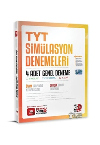 TYT SİMÜLASYON 4 ADET GENEL DENEME Fotokopinci -