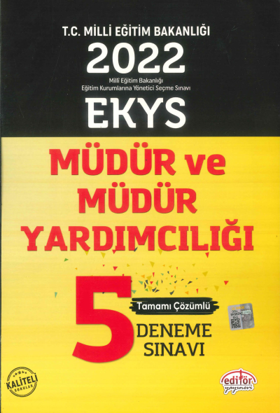 MÜDÜR VE MÜDÜR YARDIMCILIĞI 5 DENEME SINAVI TAMAMI ÇÖZÜMLÜ Fotokopinci -