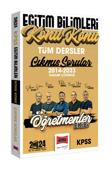 2024 KPSS Eğitim Bilimleri Öğretmenler Ekibi Tüm Dersler Tamamı Çözümlü Son 10 Yıl Konu Konu Çıkmış Sorular (2014-2023) Fotokopinci -