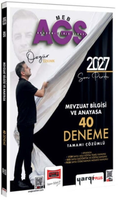 MEB-AGS Mevzuat Bilgisi ve Anayasa 40 Deneme Çözümlü Yargı Yayınları Fotokopinci -