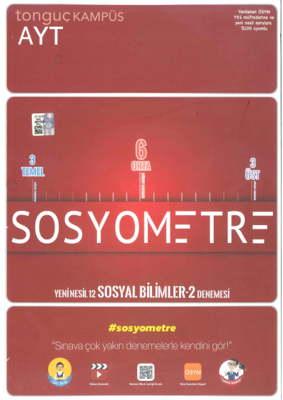 AYT Sosyometre Denemesi Fotokopinci -