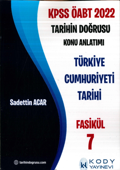 TARİHİN DOĞRUSU KONU ANLATIMI TÜRKİYE CUMHURİYETİ TARİHİ FASİKÜL 7 Fotokopinci -