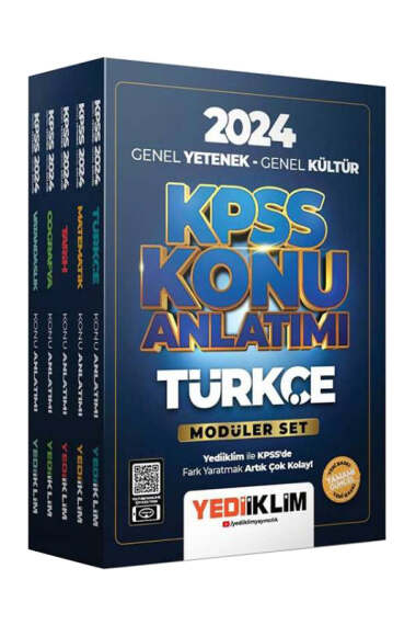 2024 KPSS Türkçe Konu Anlatımı Modüler Set Fotokopinci -