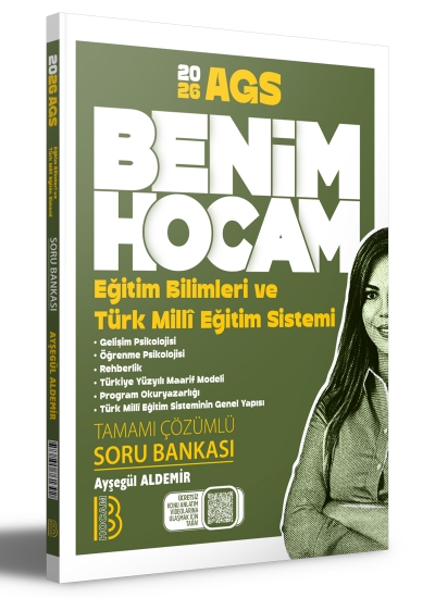 2026 Eğitim Bilimleri ve Türk Milli Eğitim Sistemi Tamamı Çözümlü Soru Bankası AYŞEGÜL HOCA Benim Hocam Yayınları Fotokopinci -