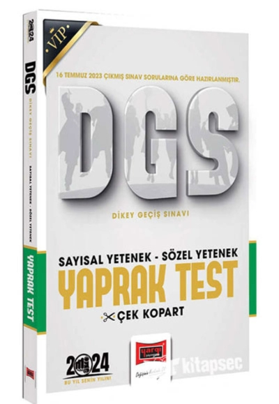 2024 DGS Sözel Sayısal Bölüm Yaprak Test Fotokopinci -