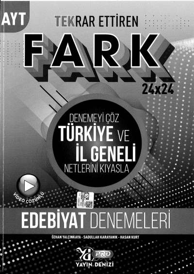 AYT Edebiyat Fark 24 x 24 Tekrar Ettiren Denemeleri