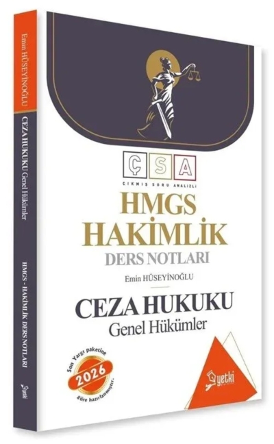Çıkmış Soru Analizli Ceza Hukuku Genel Hükümler Hakimlik Ders Notları Yetki Yayıncılık Fotokopinci -
