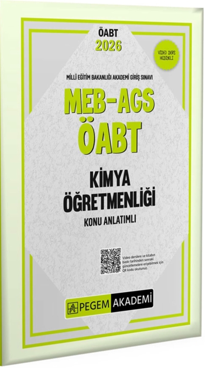 MEB-AGS-ÖABT Kimya Öğretmenliği Konu Anlatımlı Pegem Akademi Yayıncılık