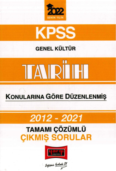 2012-2021 KONULARINA GÖRE DÜZENLENMİŞ ÇÖZÜMLÜ TARİH ÇIKMIŞ SORULAR Fotokopinci -