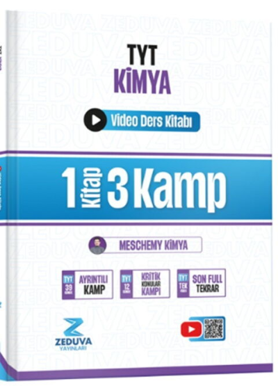 Meschemy Kimya TYT Kimya 1 Kitap 3 Kamp Video Ders Kitabı Zeduva Yayınları Fotokopinci -