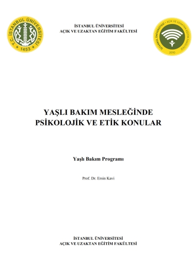 Yaşlı Bakım Mesleğinde Psikolojik ve Etik Konular Fotokopinci -