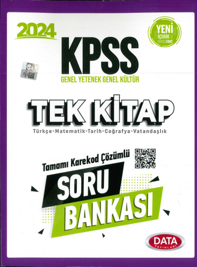 KPSS TEK KİTAP TAMAMI KAREKOD ÇÖZÜMLÜ SORU BANKASI Fotokopinci -