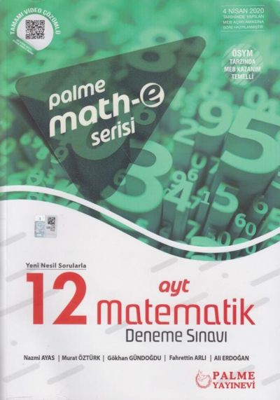 AYT Matematik 12 Deneme Sınavı Mathe Serisi Palme Yayınları Fotokopinci -