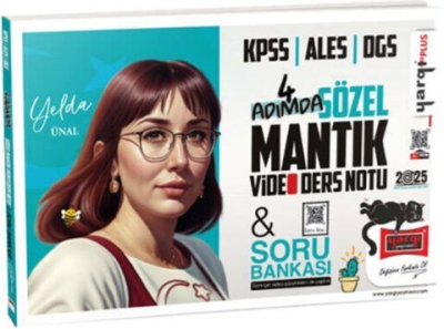 2025 KPSS ALES DGS 4 Adımda Sözel Mantık Video Ders Notu & Soru Bankası (Yelda Ünal) Yargı Yayınları Fotokopinci -