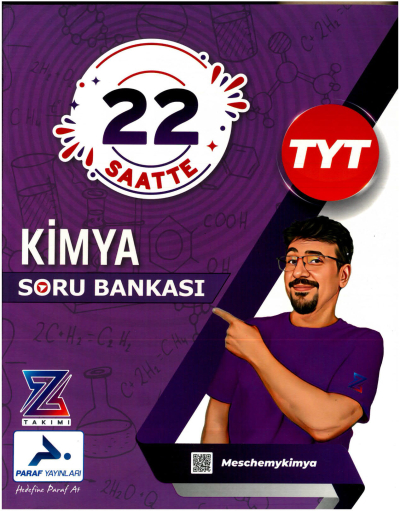 TYT 22 Saatte Kimya Soru Bankası PRF Paraf Yayınları Fotokopinci -
