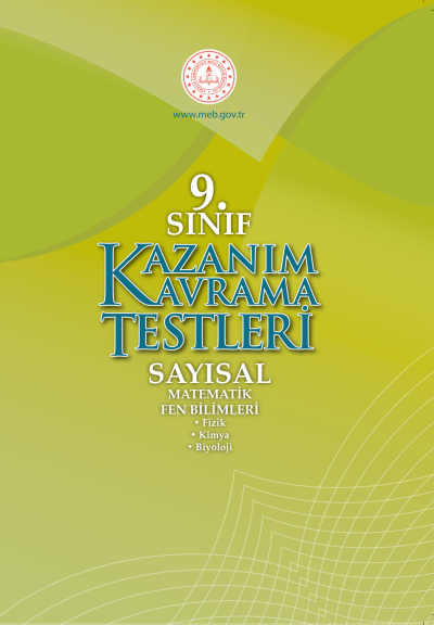 9. Sınıf Kazanım Kavrama Testleri (Sayısal) Fotokopinci -