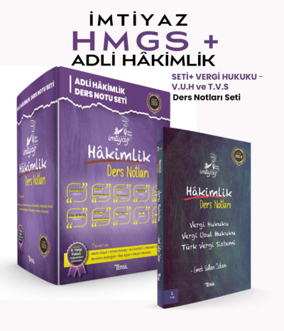 İMTİYAZ HMGS + Adli Hâkimlik Ders Notları Özel Set