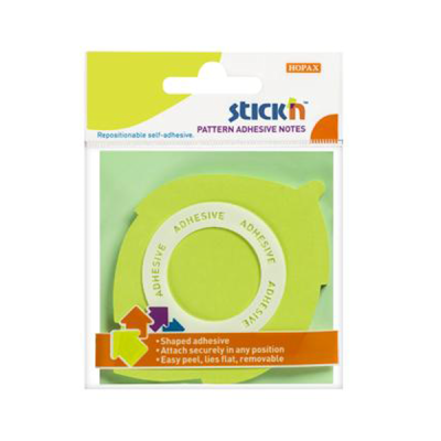 Hopax Stıckn Yapışkanlı Not Kağıdı Yaprak Şekilli 50 YP 70x70 Yeşil Fotokopinci -