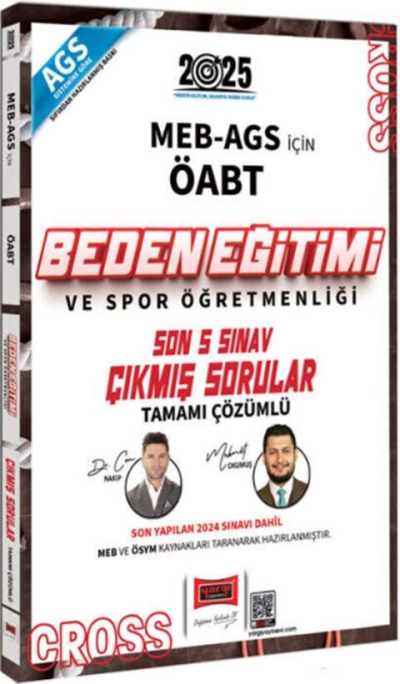 2025 ÖABT MEB-AGS Beden Eğitimi Öğretmenliği CROSS Çıkmış Sorular Son 5 Sınav Çözümlü Yargı Yayınları Fotokopinci -