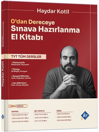 Haydar Kotil 0'dan Dereceye TYT Tüm Dersler Sınava Hazırlanma El Kitabı KR Akademi Yayınları Fotokopinci -